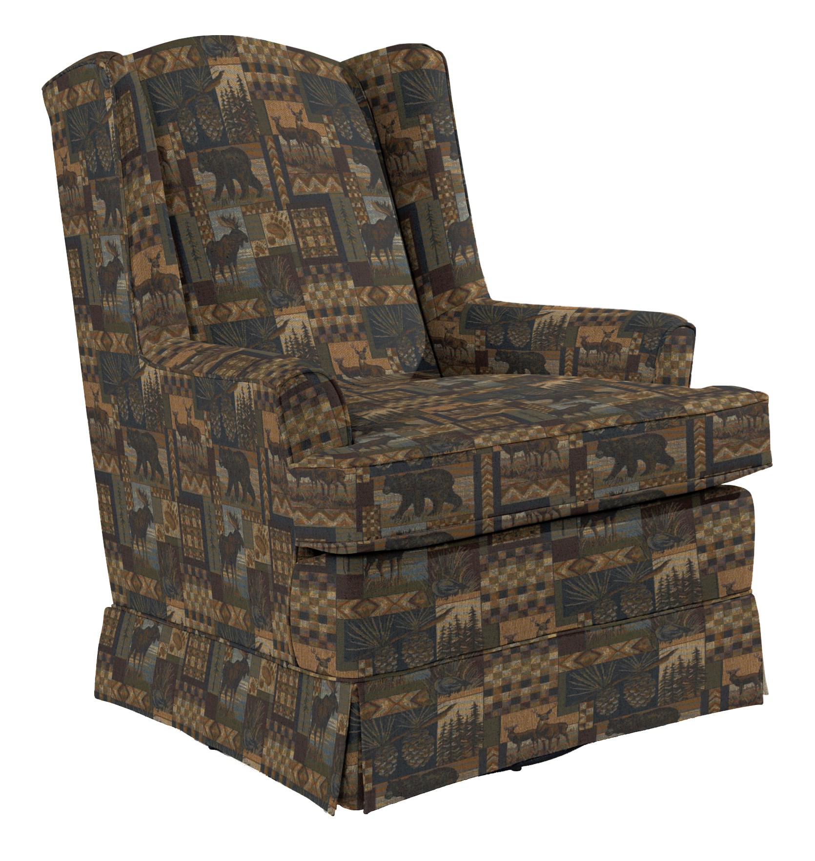 Best Home Furnishings Natasha 7147 Natasha Swivel Glider with Wing